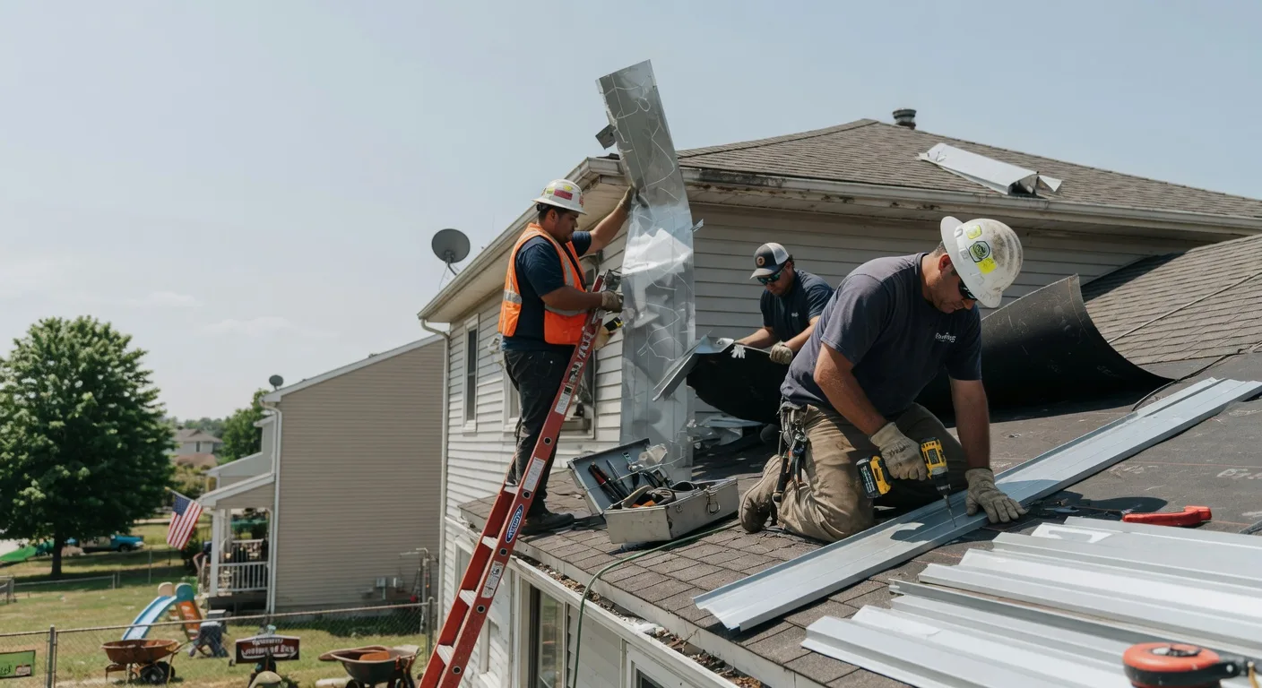 Storm Damage Metal Roof Repair in Immaculata, PA